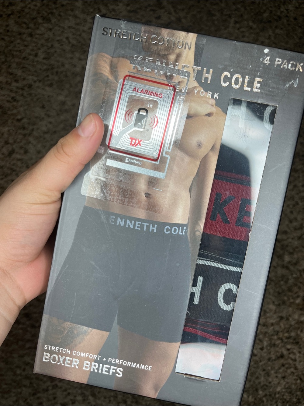 Kenneth Cole Black Boxer Briefs - Pack with Logo Waistband